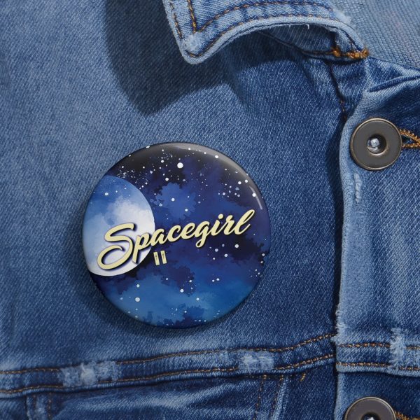 Custom Spacegirl Pin Buttons | Fun Accessories, Gift for Space Lovers, Button Badges, Unique Party Favors, Cool Fashion Statement - Image 2