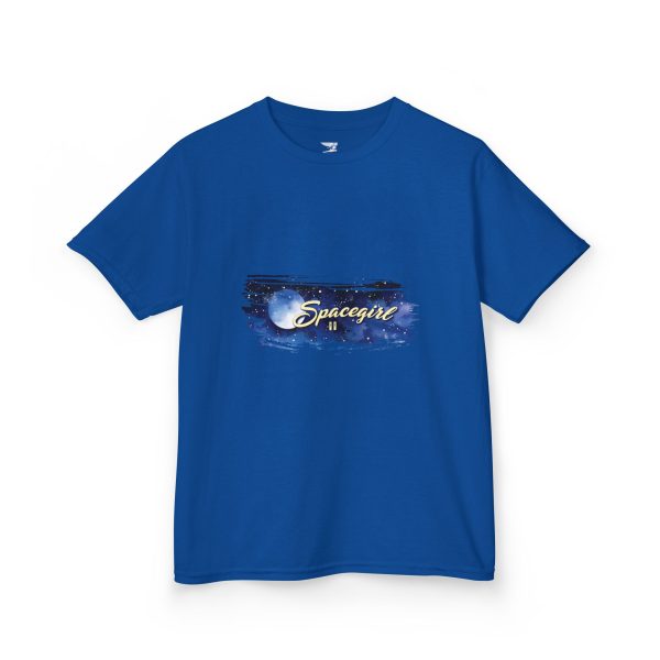 Space-themed Kids Tee, Fun Graphic T-Shirt for Boys and Girls, Gift for Birthday, Space Party, Science Lovers ~ ROYAL BLUE - Image 3