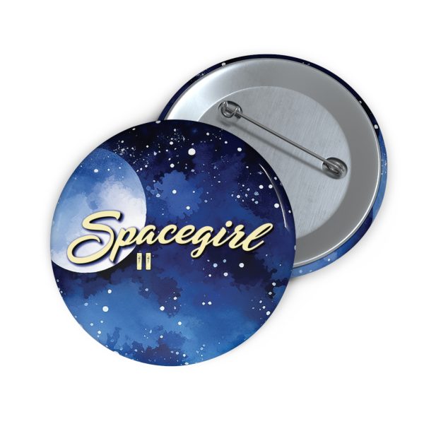 Custom Spacegirl Pin Buttons | Fun Accessories, Gift for Space Lovers, Button Badges, Unique Party Favors, Cool Fashion Statement