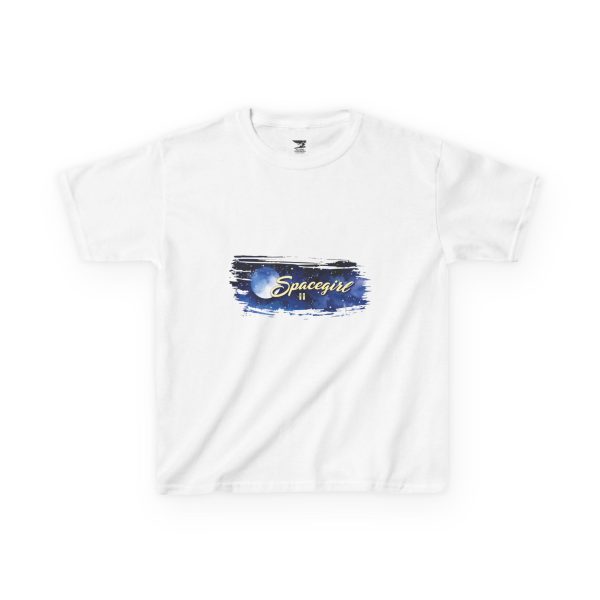 Space-themed Kids Tee, Fun Graphic T-Shirt for Boys and Girls, Gift for Birthday, Space Party, Science Lovers ~ WHITE