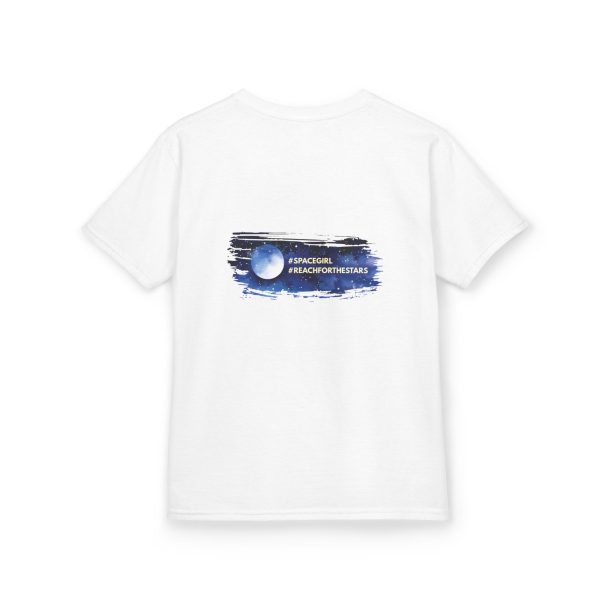 Space-themed Kids Tee, Fun Graphic T-Shirt for Boys and Girls, Gift for Birthday, Space Party, Science Lovers ~ WHITE - Image 4
