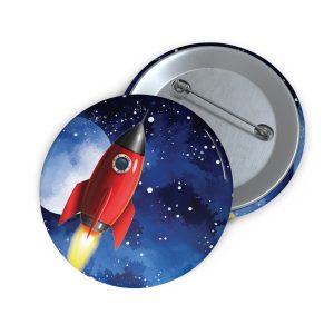 Custom Spacegirl Pin Buttons | Fun Accessories, Gift for Space Lovers, Button Badges, Unique Party Favors, Cool Fashion Statement